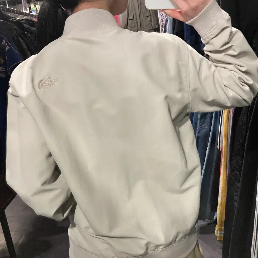 [BUNJANG] North Face Cream Windbreaker Jacket / [IM]  northface 노스페이스 크림 블루종