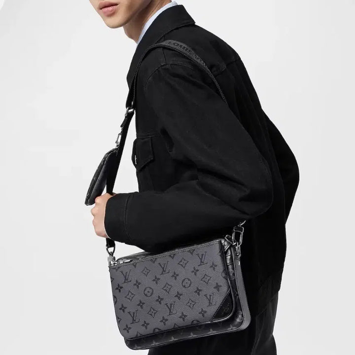 [BUNJANG] Louis Vuitton Eclipse Trio Messenger Bag / [S+급/OS] 루이비통 이클립스 트리오 모노그램 메신저백 크로스백