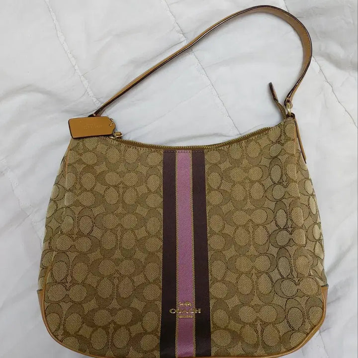 [BUNJANG] Coach Fabric Shoulder Bag / 코치가방 패브릭숄더백