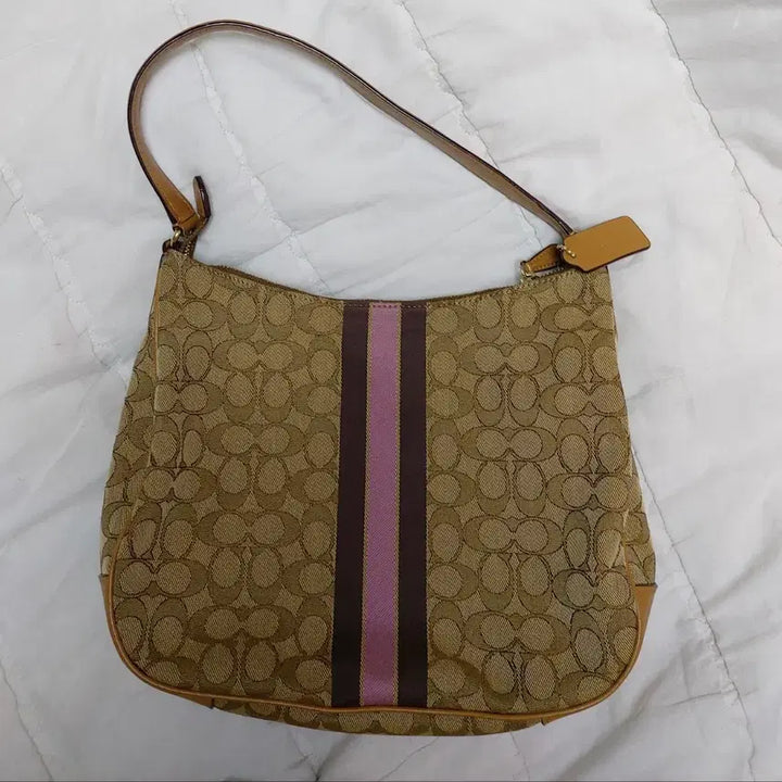 [BUNJANG] Coach Fabric Shoulder Bag / 코치가방 패브릭숄더백