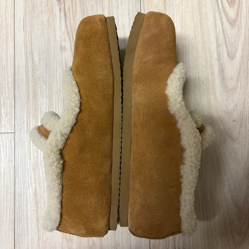 [BUNJANG] OTZ Balloon Fur Mary Jane Camel 240 / 오찌 벌루니 퍼 메리제인 카멜 240