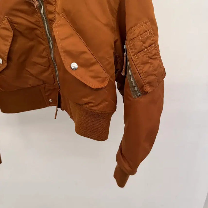 [BUNJANG] Vintage Cropped Flight Bomber Jacket / 빈티지 크롭 플라이트 봄버 자켓