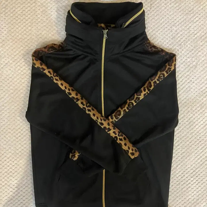 [BUNJANG] Leopard Print Black Jersey / 호피 레오파드 블랙 져지