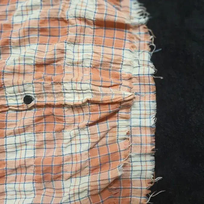 [BUNJANG] Saint Laurent Surf Sound Two-Tone Distressed Shirt / 생로랑 서프사운드 투톤 디스 셔츠
