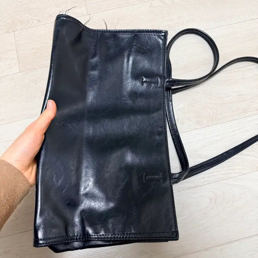 [BUNJANG] Black Square Bag / 검정색 사각 가방