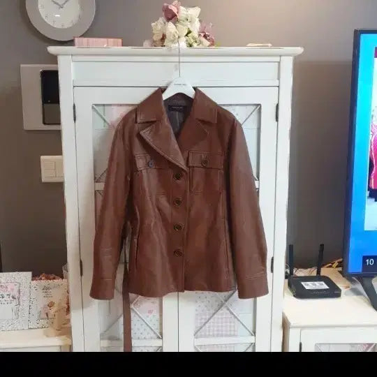 [BUNJANG] Kenneth Lady Leather Jacket / 케네스레이디 레더자켓/55~정66