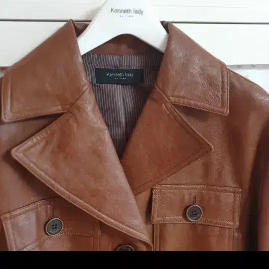 [BUNJANG] Kenneth Lady Leather Jacket / 케네스레이디 레더자켓/55~정66