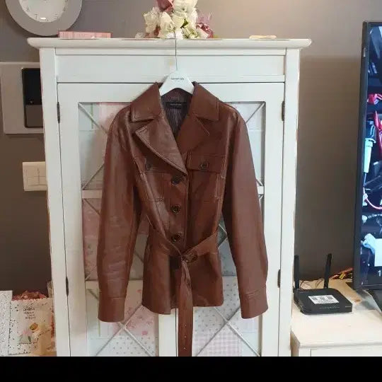 [BUNJANG] Kenneth Lady Leather Jacket / 케네스레이디 레더자켓/55~정66