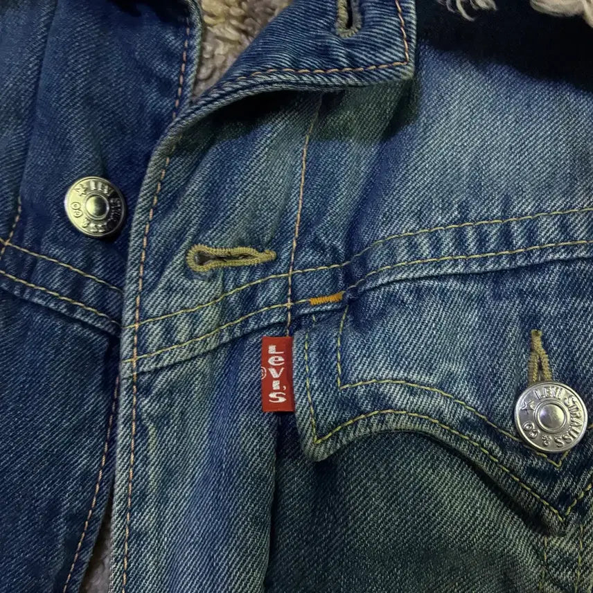 [BUNJANG] Levi's Type 1 Trucker Fur Jacket (M) / 리바이스 타입1 트러커 퍼자켓 m