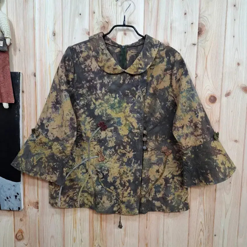 [BUNJANG] Natural Dye Water Print Jacket / 천연염색 물나염 자켓