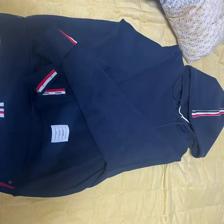 [BUNJANG] Thom Browne Navy Hoodie / 톰브라운 네이비 후드티