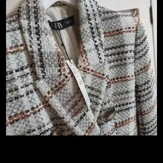 [BUNJANG] ZARA Tweed Jacket (Size 55) / 자라 트위드자켓/55 새상품
