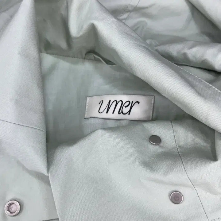 [BUNJANG] YUMER Hooded String Trench Long Jumper Mint / (여성,free) 유메르 후드 스트링 트렌치 롱 점퍼 민트 0306-1