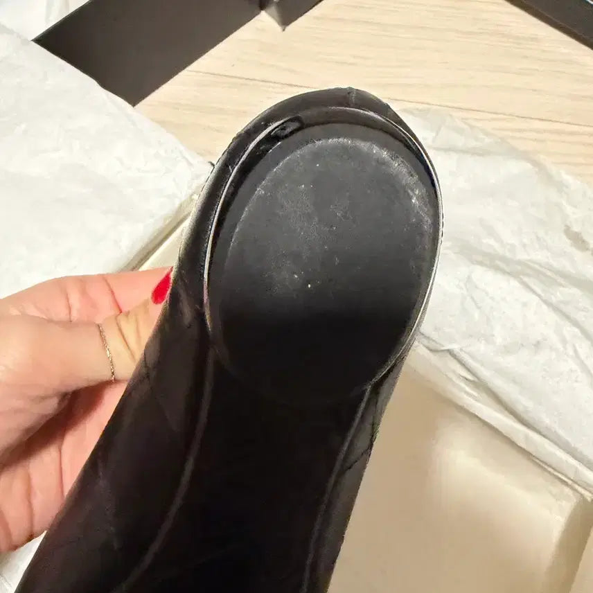 [BUNJANG] Chanel Cambon Flat (37.5) / 정품 샤넬 깜봉 플랫(37.5)