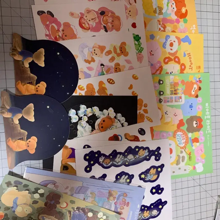 [BUNJANG] Yulbamgom & Friends Sticker Bundle Set / 율밤곰/쪼람쥐 외 다꾸 스티커 일괄 처분합니다!