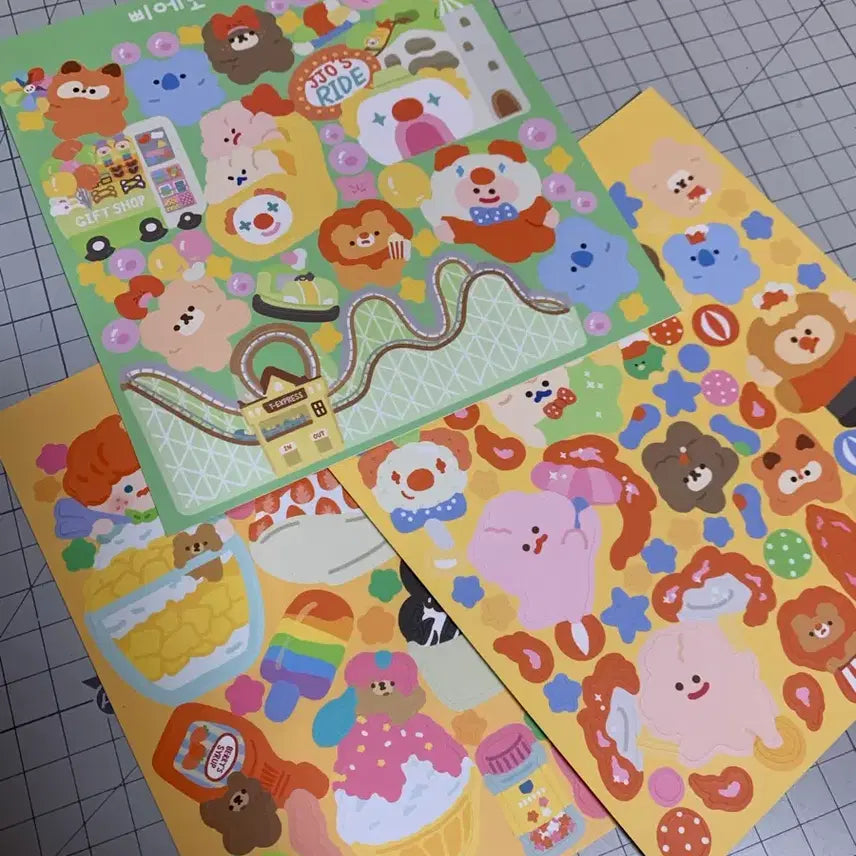 [BUNJANG] Yulbamgom & Friends Sticker Bundle Set / 율밤곰/쪼람쥐 외 다꾸 스티커 일괄 처분합니다!