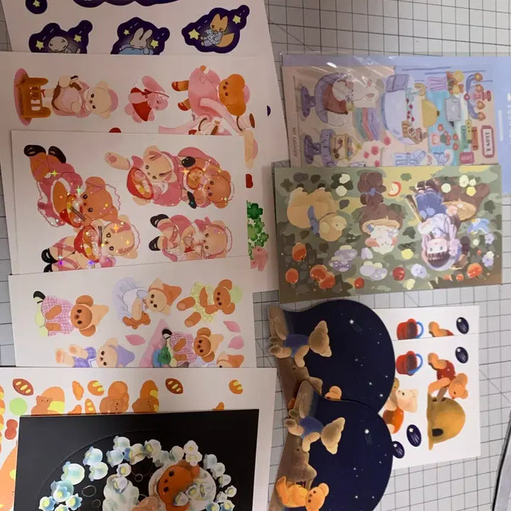 [BUNJANG] Yulbamgom & Friends Sticker Bundle Set / 율밤곰/쪼람쥐 외 다꾸 스티커 일괄 처분합니다!