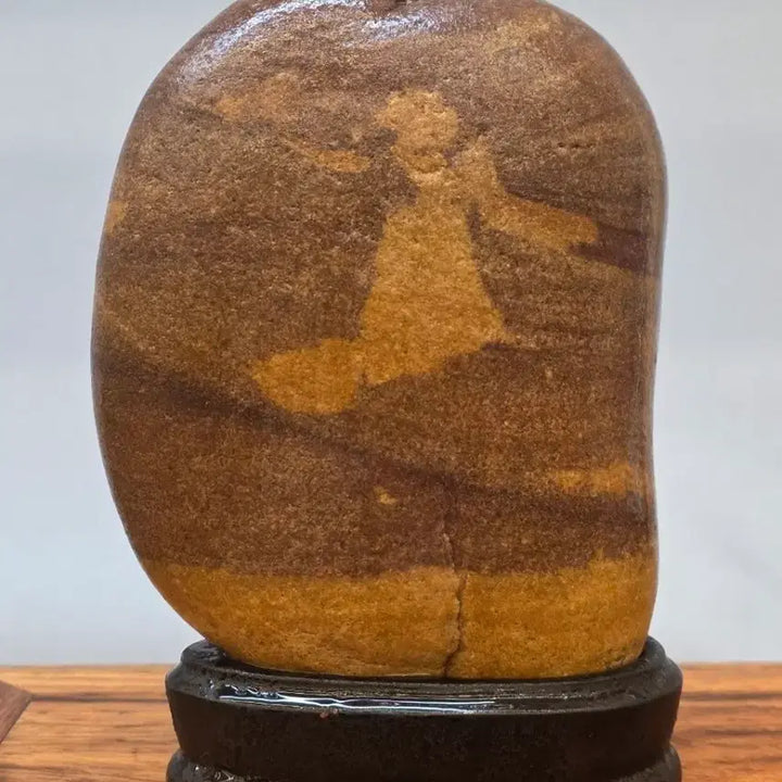 [BUNJANG] Chinese Winged Angel Motif Stone Sculpture / 26022630 날개 달린 천사 문양이 재미있는 중국 문양석 수석 팝니다
