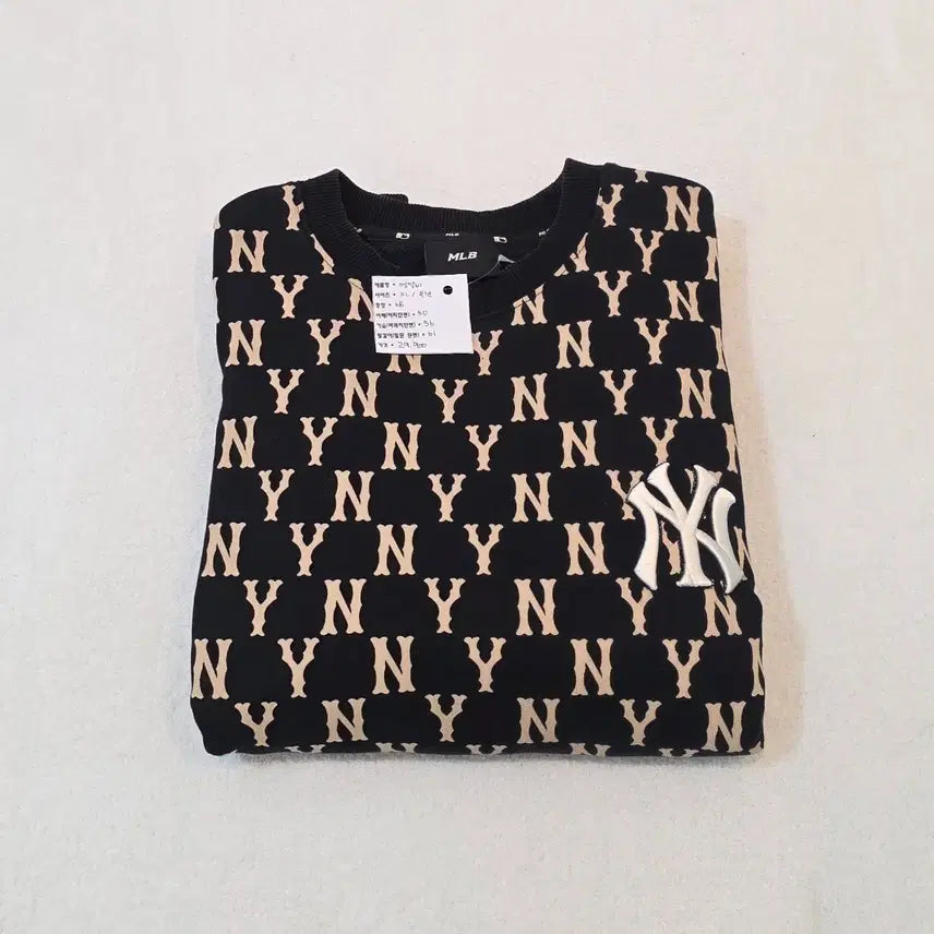 [BUNJANG] MLB Black Crewneck Sweatshirt / MLB 엠엘비 맨투맨