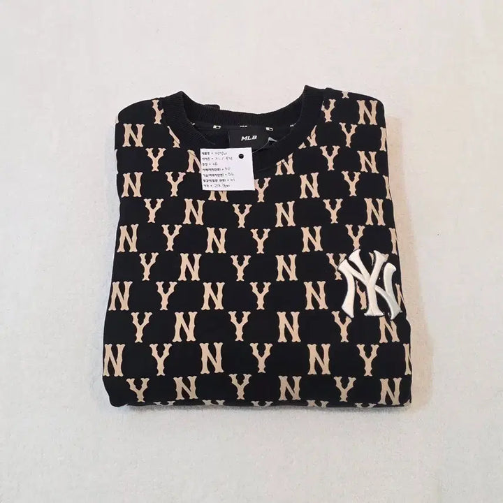 [BUNJANG] MLB Black Crewneck Sweatshirt / MLB 엠엘비 맨투맨