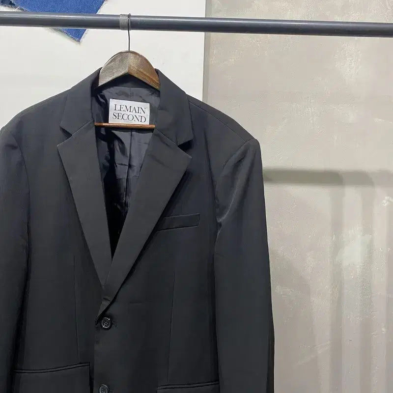 [BUNJANG] Remainsecond Casual Black Blazer Jacket / (105) 리메인세컨드 캐주얼 블랙 블레이저 자켓
