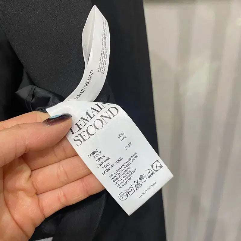 [BUNJANG] Remainsecond Casual Black Blazer Jacket / (105) 리메인세컨드 캐주얼 블랙 블레이저 자켓