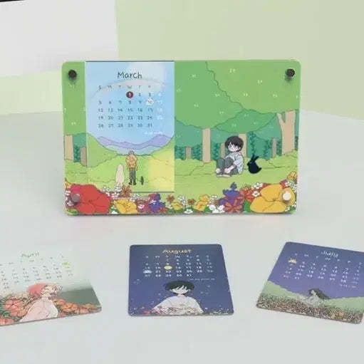 [BUNJANG] Soopsokdam Acrylic Calendar / 숲속의 담 아크릴 캘린더