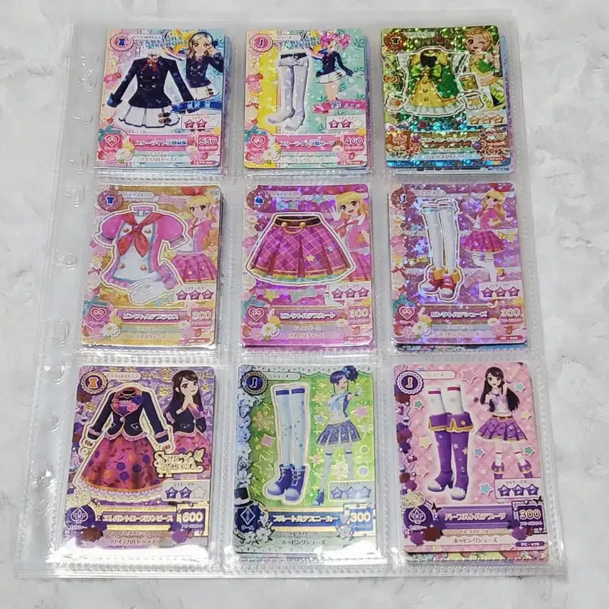 [BUNJANG] Aikatsu! Japanese Edition Card Bundle / 아이엠스타 카드 아이카츠 일판 일괄 프레 스쿨룩 교복 이치고 아키리 미즈