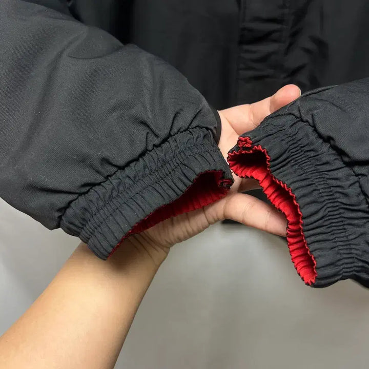 [BUNJANG] Adidas Old School Reversible Quilted Jacket / [정품/100] 아디다스 올드스쿨 삼선 블랙레드 누빔 자켓/점퍼 져지