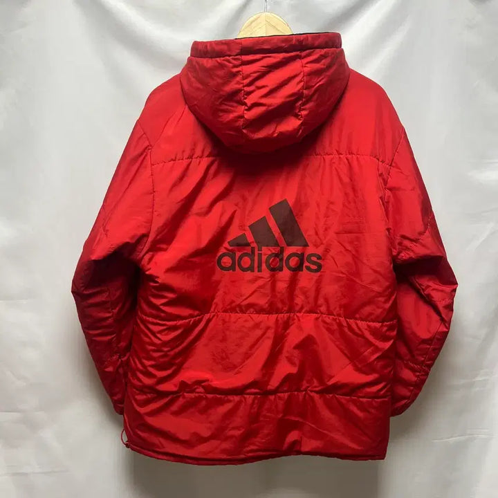 [BUNJANG] Adidas Old School Reversible Quilted Jacket / [정품/100] 아디다스 올드스쿨 삼선 블랙레드 누빔 자켓/점퍼 져지