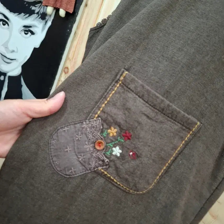 [BUNJANG] Bonding Embroidered Dress / 본딩 자수 원피스