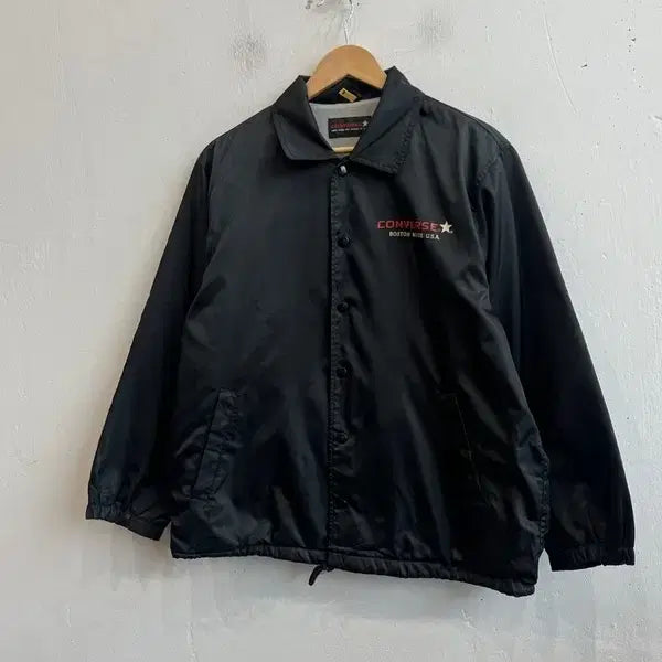 [BUNJANG] Converse Japan Coach Jacket Black / 컨버스 재팬 코치자켓 블랙