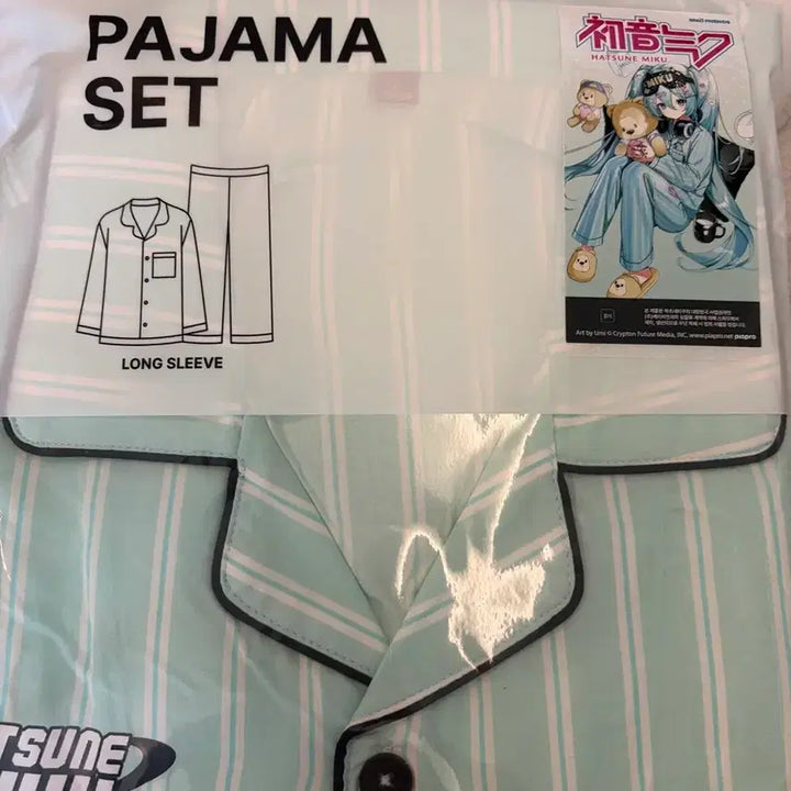 [BUNJANG] SPAO Hatsune Miku Pajamas L / 미개봉) 스파오 미쿠 하츠네미쿠 잠옷 긴팔 파자마 L
