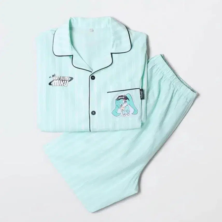 [BUNJANG] SPAO Hatsune Miku Pajamas L / 미개봉) 스파오 미쿠 하츠네미쿠 잠옷 긴팔 파자마 L