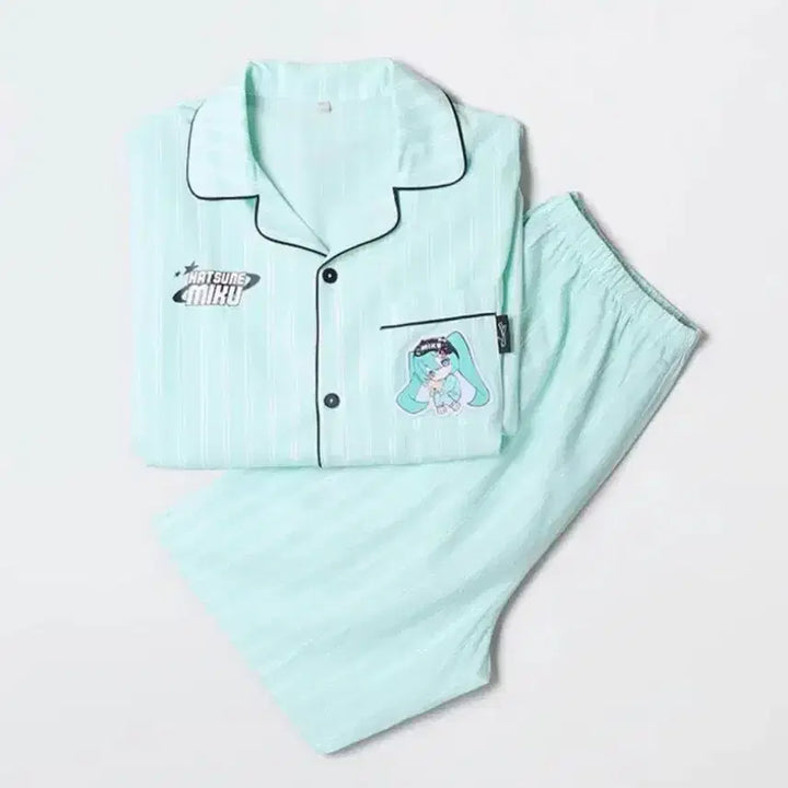 [BUNJANG] SPAO Hatsune Miku Pajamas L / 미개봉) 스파오 미쿠 하츠네미쿠 잠옷 긴팔 파자마 L