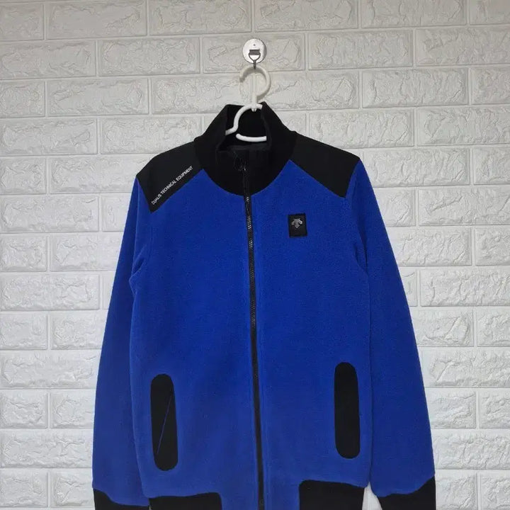 [BUNJANG] Descente Blue Fleece Zip-Up Jacket (Size 90) / 데상트 블루 플리스 집업 자켓 90