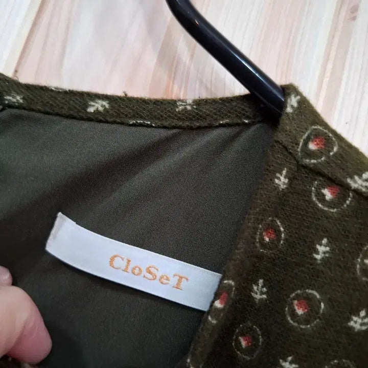 [BUNJANG] Floral Pattern Sleeve Ribbon Long Dress / 플라워 패턴 소매 리본 롱 원피스