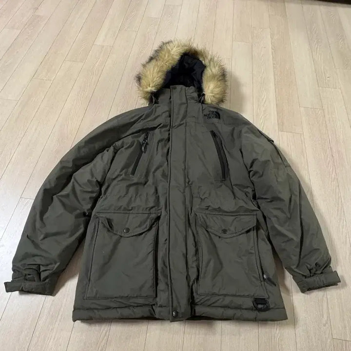 [BUNJANG] The North Face Padded Jacket - Khaki / 노스페이스 패딩 자켓 카키색