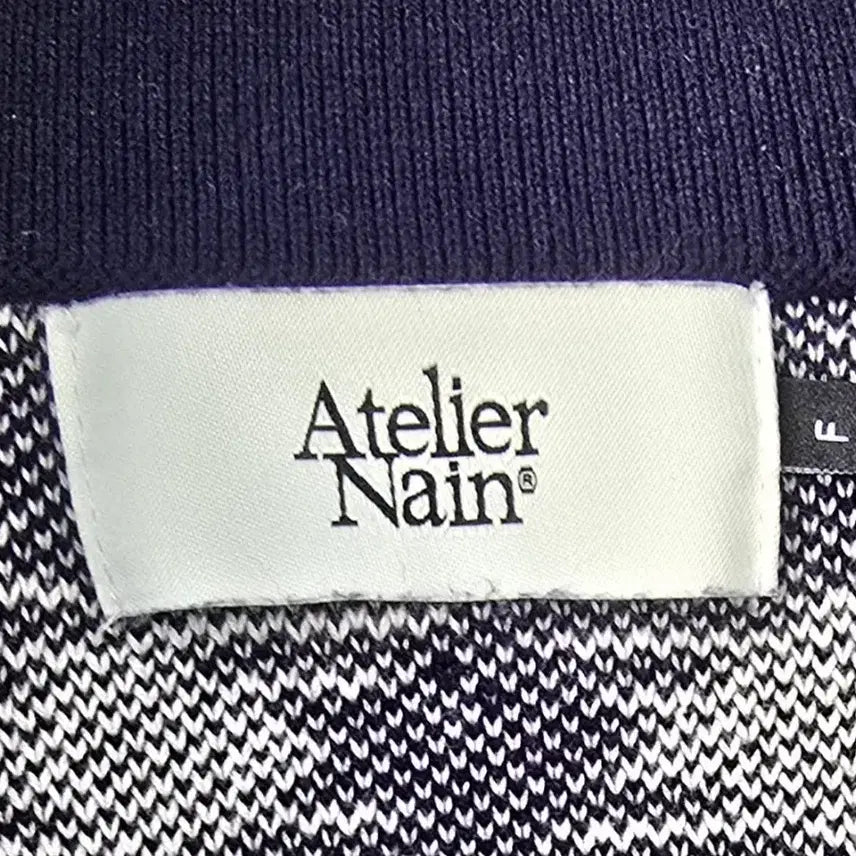 [BUNJANG] Atelier Nine Check Jacquard Knit Set Navy / 아틀리에 나인 체크 자카드 니트 셋업 가디건 네이비/free