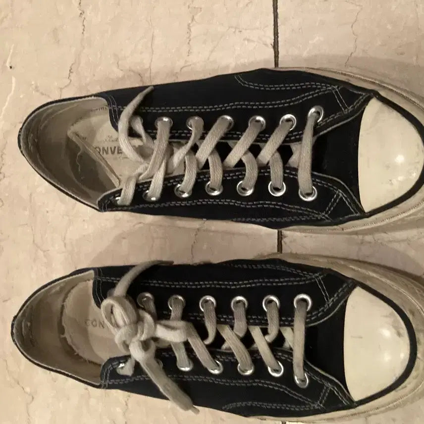 [BUNJANG] Converse Chuck 70 Low Black Sneakers / 컨버스 척70로우 블랙 285