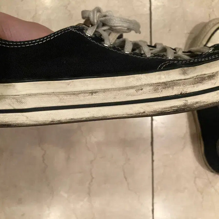 [BUNJANG] Converse Chuck 70 Low Black Sneakers / 컨버스 척70로우 블랙 285