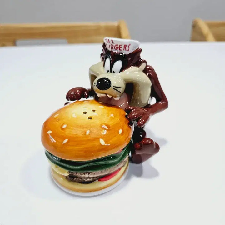 [BUNJANG] Looney Tunes Taz Hamburger Salt &amp; Pepper Set / 루니툰즈 테즈 햄버거 솔트앤페퍼