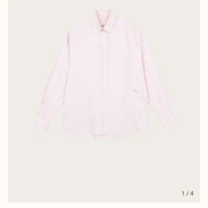 [BUNJANG] Ribbonbit Oxford Striped Shirt - Pink / 리본빛 옥스포드 스트라이프 셔츠 핑크 ribbonbit shirt