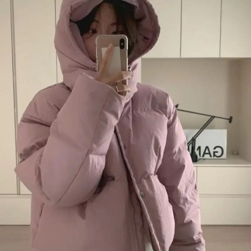[BUNJANG] PYT Pretty Young Thing Pink Goose Down Padded Hooded Jacket / PYT 프리티영띵 후드 구스 패딩 프영띵 핑크 다운 점퍼 코트