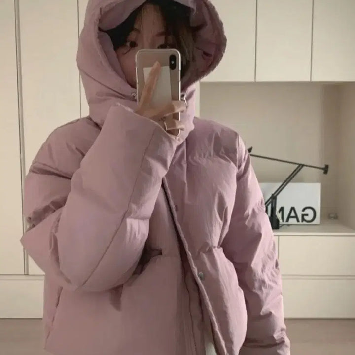 [BUNJANG] PYT Pretty Young Thing Pink Goose Down Padded Hooded Jacket / PYT 프리티영띵 후드 구스 패딩 프영띵 핑크 다운 점퍼 코트