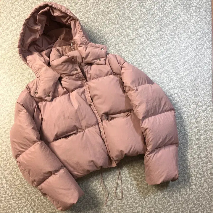 [BUNJANG] PYT Pretty Young Thing Pink Goose Down Padded Hooded Jacket / PYT 프리티영띵 후드 구스 패딩 프영띵 핑크 다운 점퍼 코트