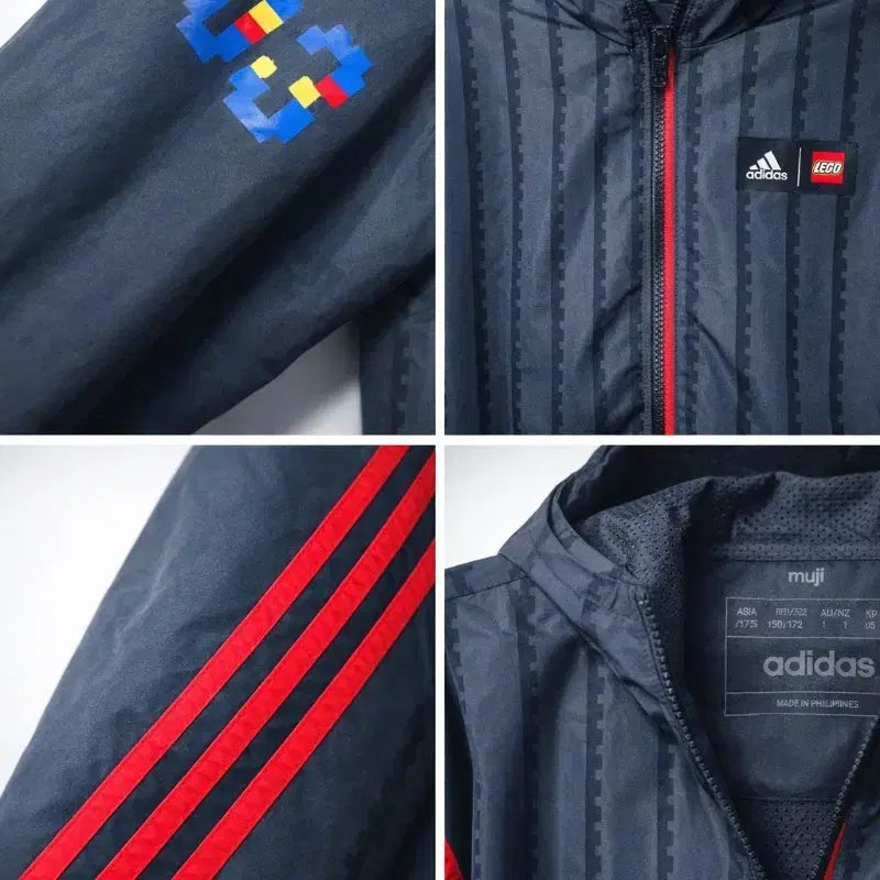 [BUNJANG] Adidas Lego Collaboration Black Street Jacket / 아디다스,레고 콜라보 블랙 스트릿 자켓  150 여성 55~66