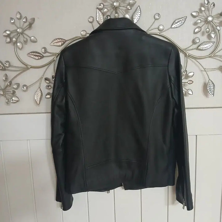 [BUNJANG] Ist Kunst Black Leather Rider Jacket / Ist Kunst 블랙 가죽 라이더 자켓