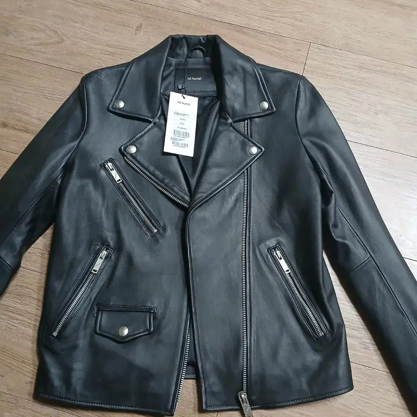 [BUNJANG] Ist Kunst Black Leather Rider Jacket / Ist Kunst 블랙 가죽 라이더 자켓