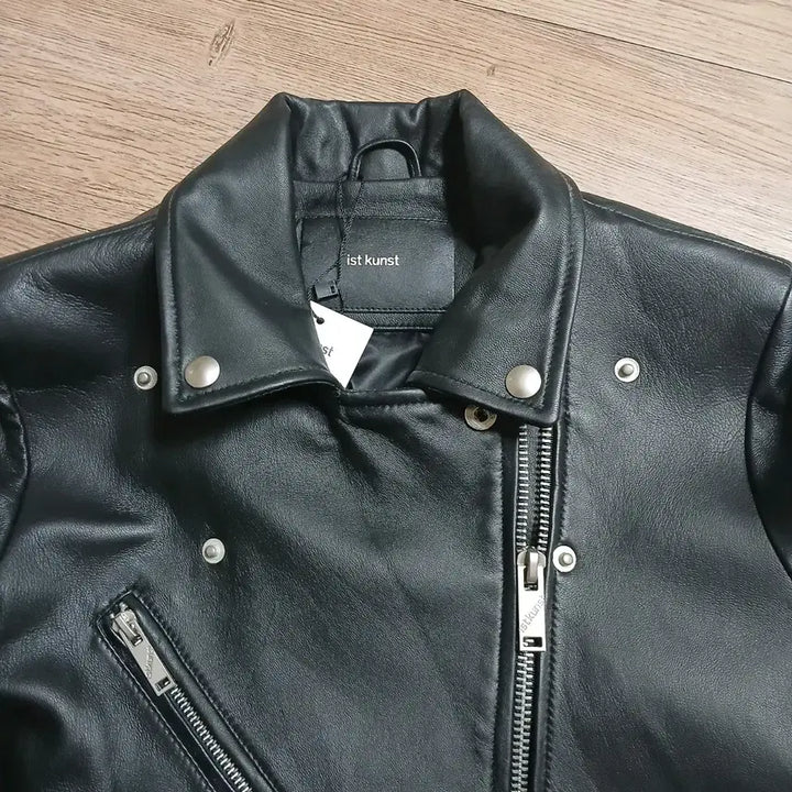 [BUNJANG] Ist Kunst Black Leather Rider Jacket / Ist Kunst 블랙 가죽 라이더 자켓